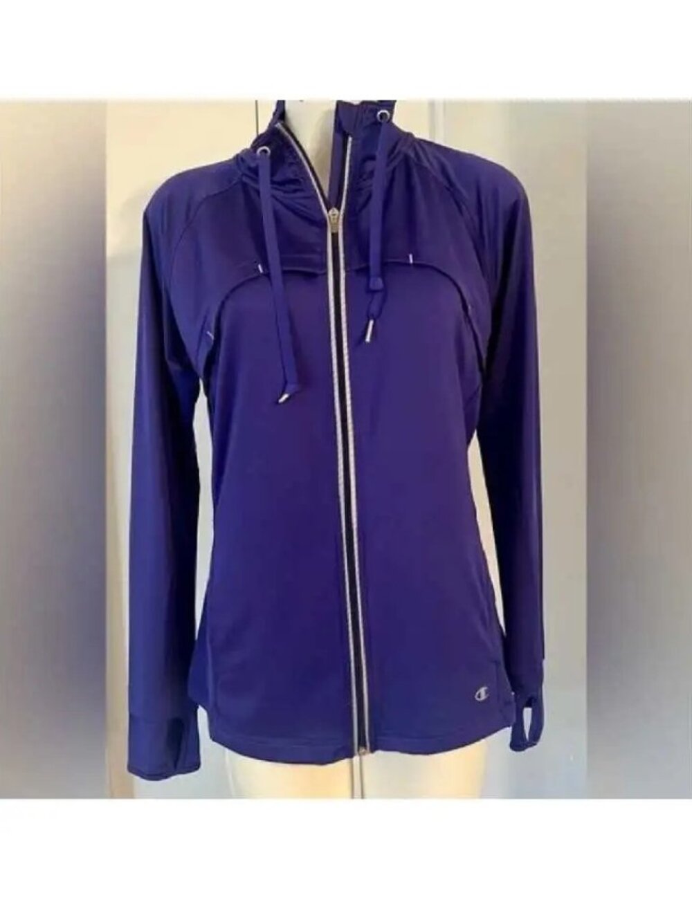 Champion Navy Zip-Up Athletic Jacket